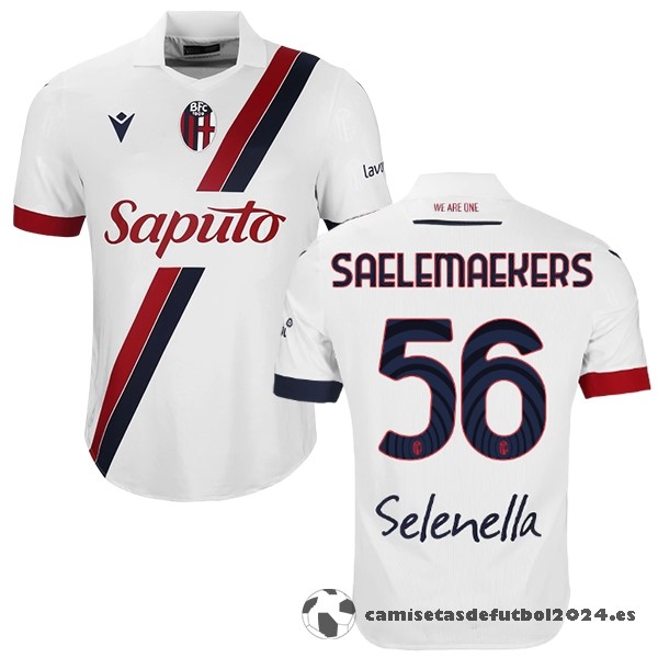 NO.56 SAELEMAEKERS Tailandia Segunda Camiseta Bologna 2023 2024 Blanco Venta Replicas
