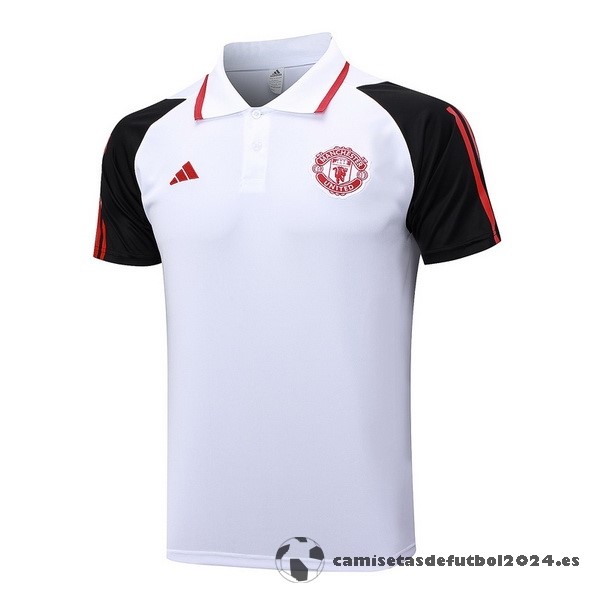 Polo Manchester United 2023 2024 Blanco Negro Rojo Venta Replicas