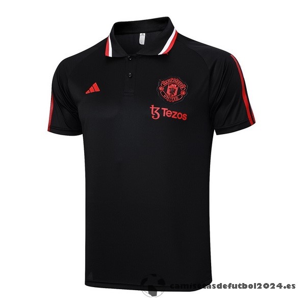 Polo Manchester United 2023 2024 Negro Rojo Venta Replicas