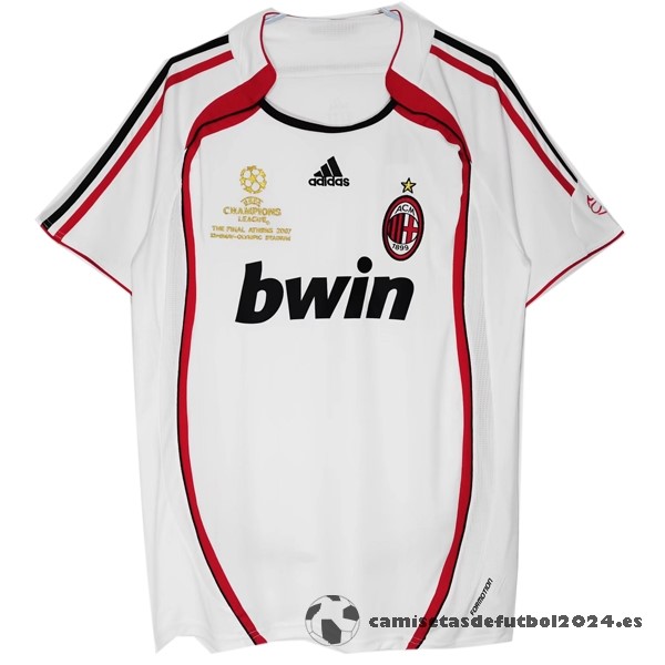 Segunda Camiseta AC Milan Retro 2006 2007 Blanco Rojo Venta Replicas
