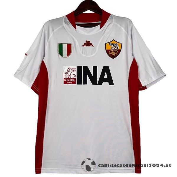 Segunda Camiseta As Roma Retro 2001 2002 Blanco Venta Replicas