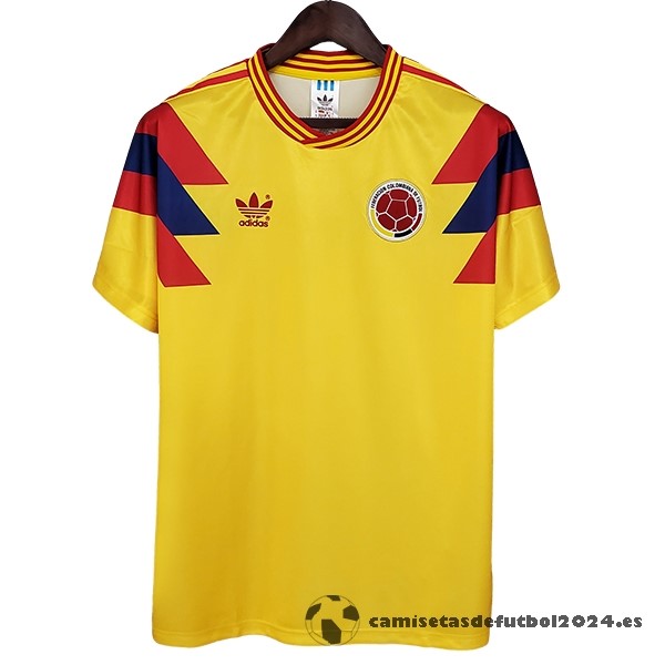 Segunda Camiseta Colombia Retro 1990 Amarillo Venta Replicas