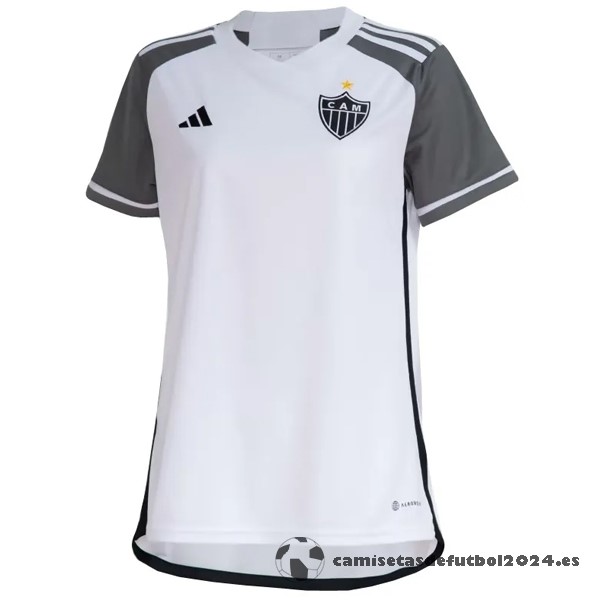 Segunda Camiseta Mujer Atlético Mineiro 2023 2024 Blanco Venta Replicas