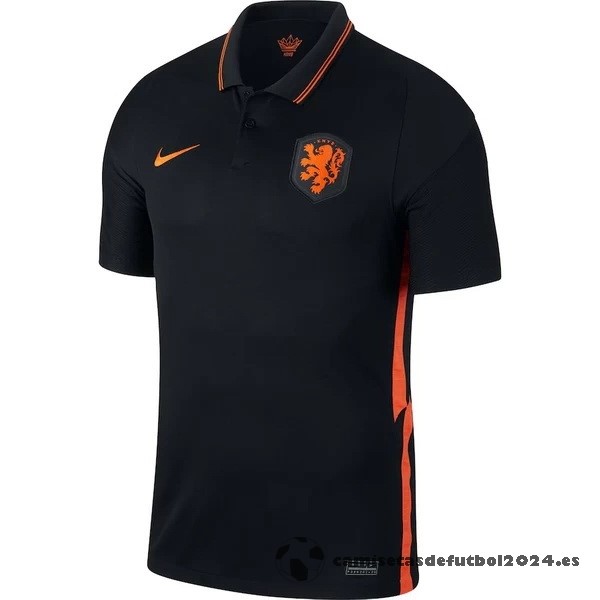 Segunda Camiseta Países Bajos Retro 2021 Negro Venta Replicas