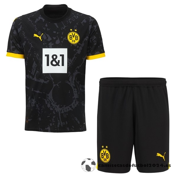 Segunda Conjunto De Hombre Borussia Dortmund 2023 2024 Negro Venta Replicas