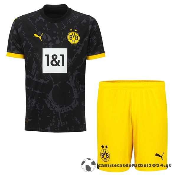 Segunda Conjunto De Niños Borussia Dortmund 2023 2024 Negro Venta Replicas