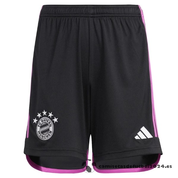 Segunda Pantalones Bayern Múnich 2023 2024 Negro Venta Replicas