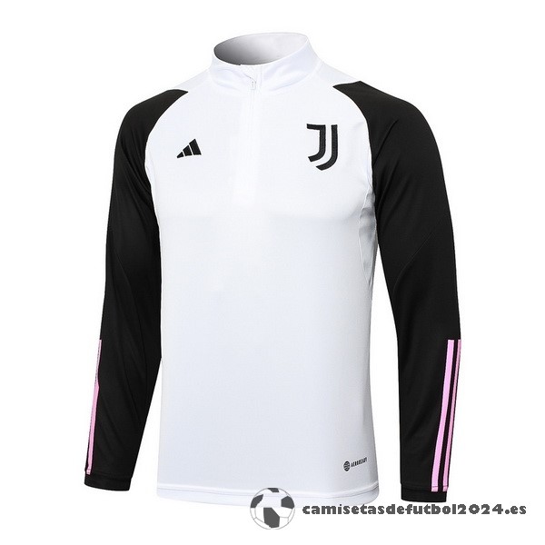 Sudadera Entrenamiento Juventus 2023 2024 Blanco Negro Rosa Venta Replicas