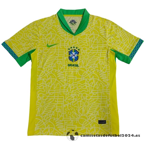 Tailandia Casa Camiseta Brasil 2024 Amarillo Venta Replicas