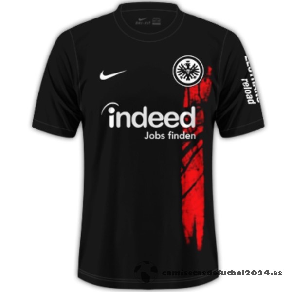 Tailandia Casa Camiseta Eintracht Frankfurt 2023 2024 Negro Rojo Venta Replicas