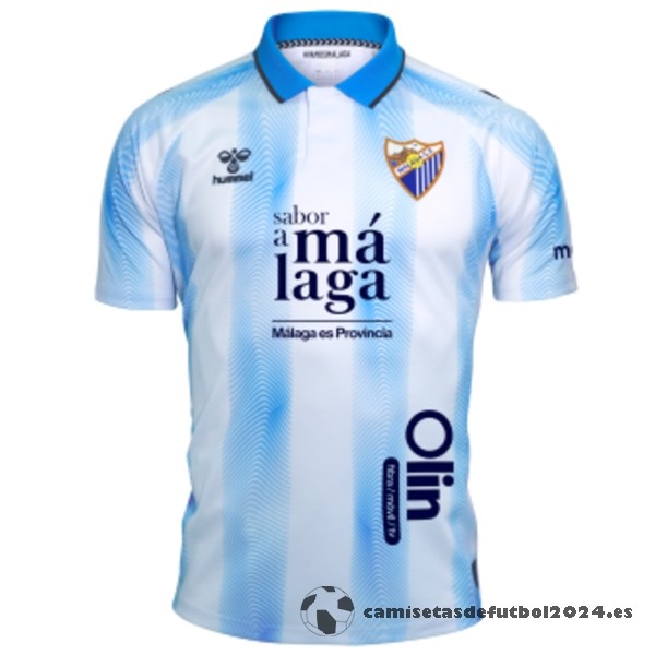 Tailandia Casa Camiseta Málaga CF 2023 2024 Azul Blanco Venta Replicas