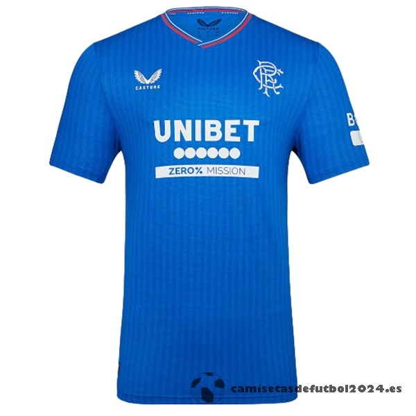 Tailandia Casa Camiseta Rangers 2023 2024 Azul Venta Replicas