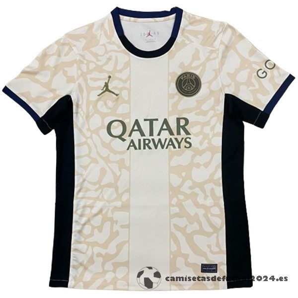 Tailandia Cuarta Camiseta Paris Saint Germain 2023 2024 Amarillo Venta Replicas