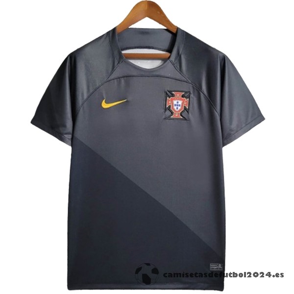 Tailandia Especial Camiseta Portugal 2023 Gris Negro Venta Replicas