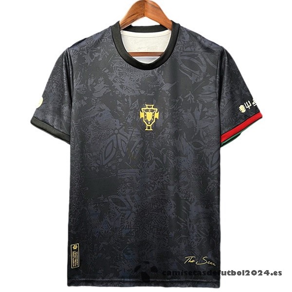 Tailandia Especial Camiseta Portugal 2023 Negro Venta Replicas