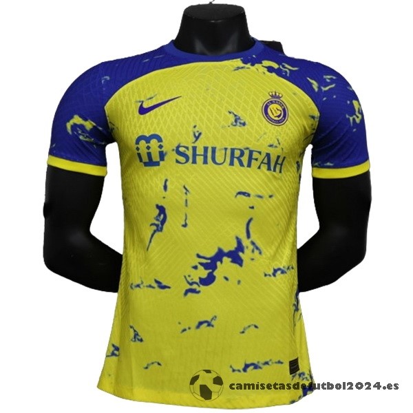 Tailandia Especial Jugadores Camiseta Al Nassr 2023 2024 Amarillo Azul Venta Replicas