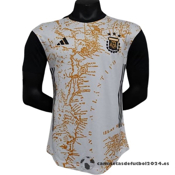 Tailandia Especial Jugadores Camiseta Argentina 2024 Negro Amarillo Venta Replicas