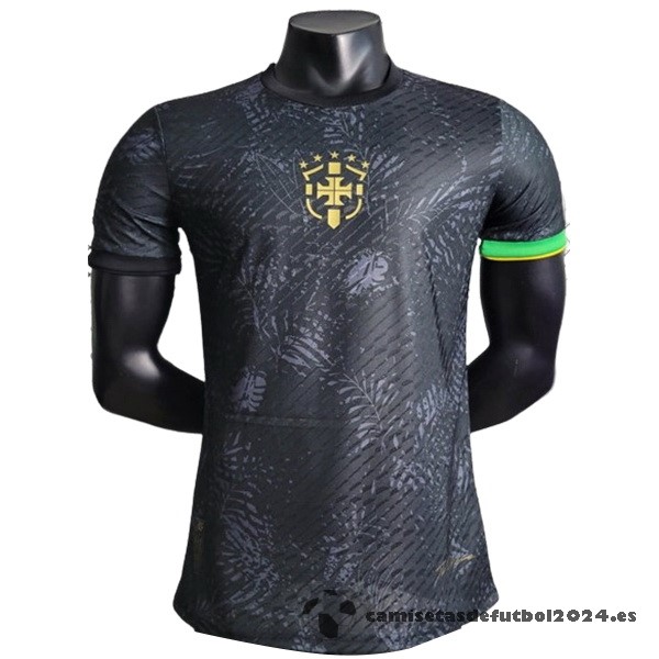 Tailandia Especial Jugadores Camiseta Brasil 2023 Negro Verde Venta Replicas