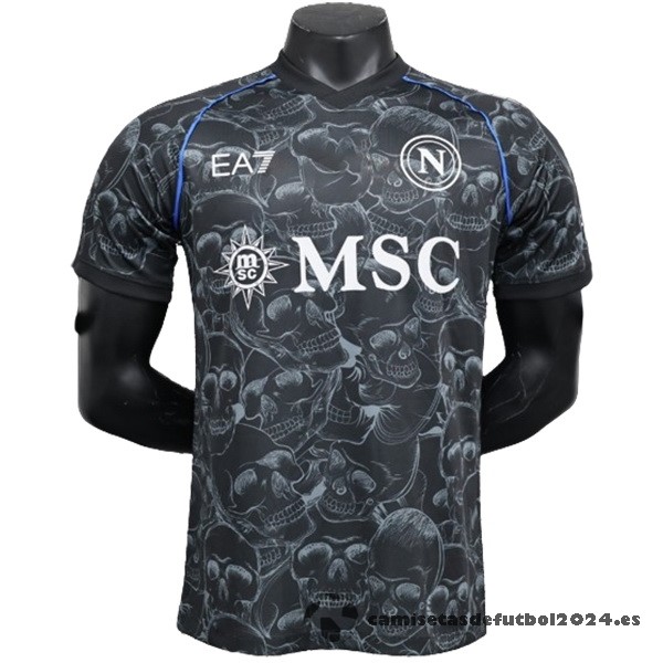 Tailandia Especial Jugadores Camiseta Napoli 2023 2024 Negro Venta Replicas