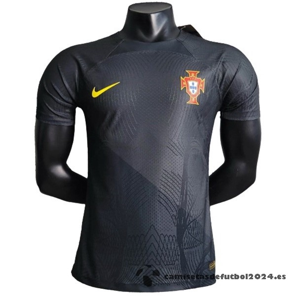 Tailandia Especial Jugadores Camiseta Portugal 2023 Gris Negro Venta Replicas
