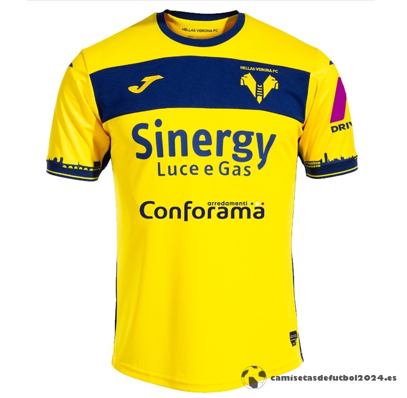 Tailandia Segunda Camiseta Hellas Verona 2023 2024 Amarillo Venta Replicas