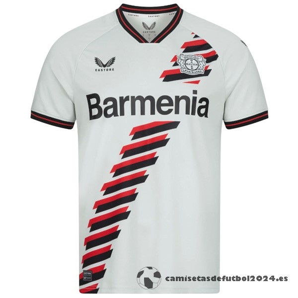 Tailandia Segunda Camiseta Leverkusen 2023 2024 Blanco Venta Replicas