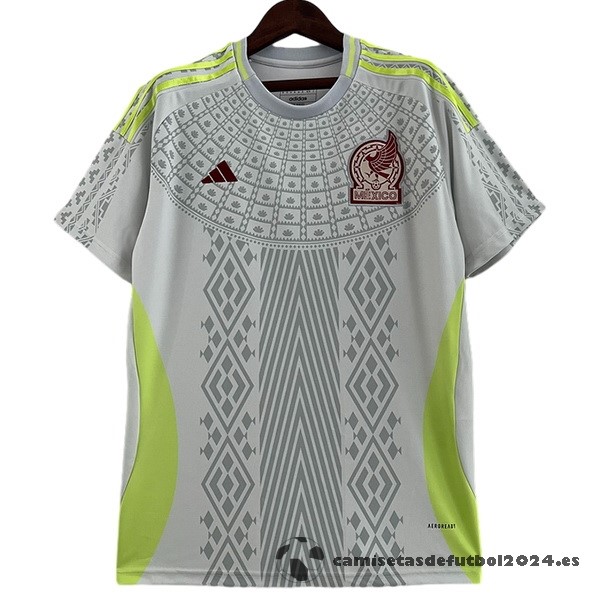 Tailandia Segunda Camiseta Mexico 2024 Gris Venta Replicas