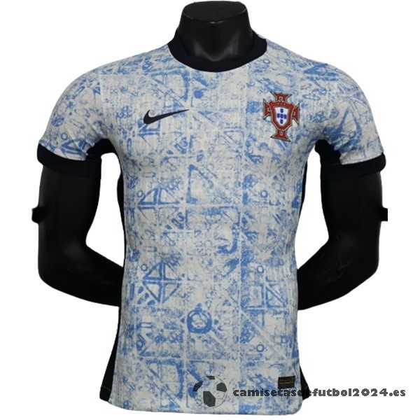 Tailandia Segunda Jugadores Camiseta Portugal 2024 Azul Venta Replicas