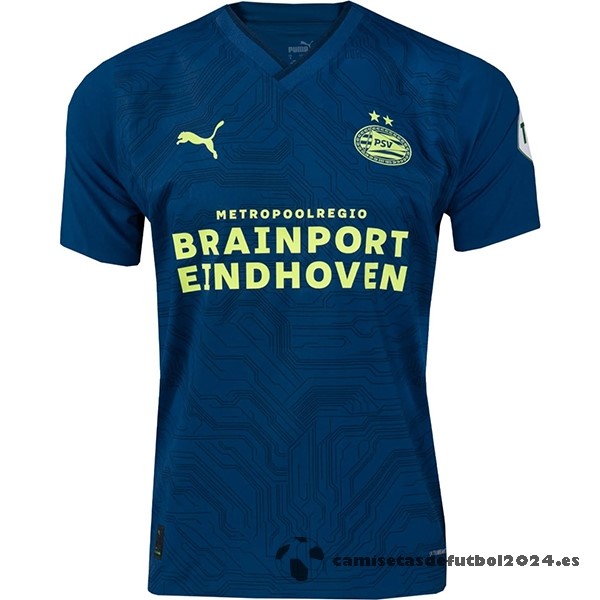 Tailandia Tercera Camiseta Eindhoven 2023 2024 Azul Venta Replicas