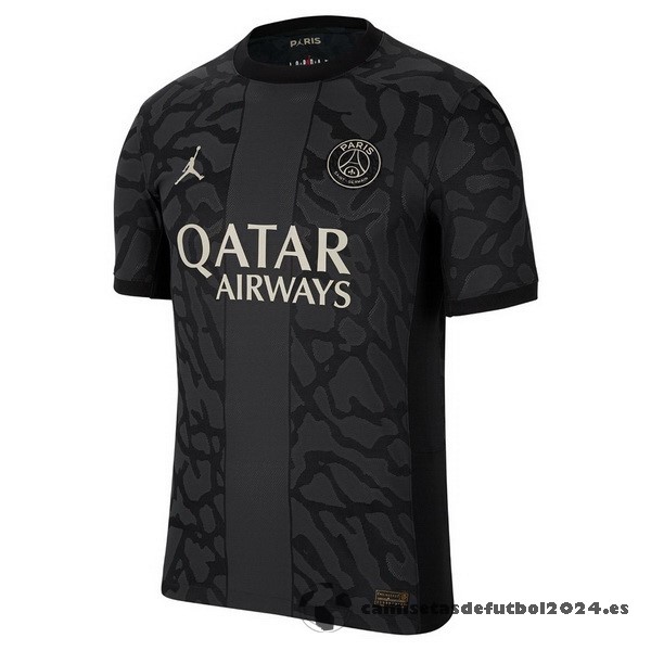 Tailandia Tercera Camiseta Paris Saint Germain 2023 2024 Negro Venta Replicas
