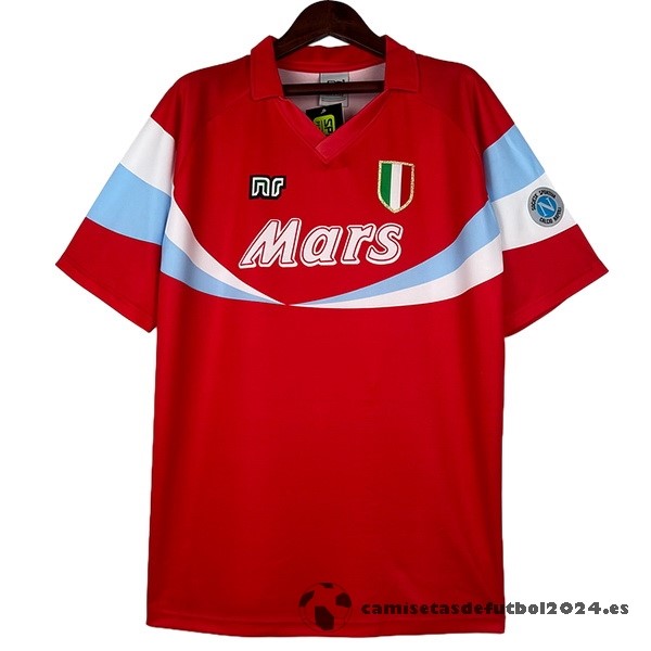 Tercera Camiseta Napoli Retro 1990 1991 Rojo Venta Replicas