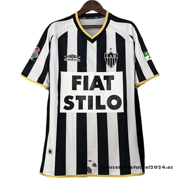 Casa Camiseta Atlético Mineiro Retro 2003 Blanco Negro Venta Replicas