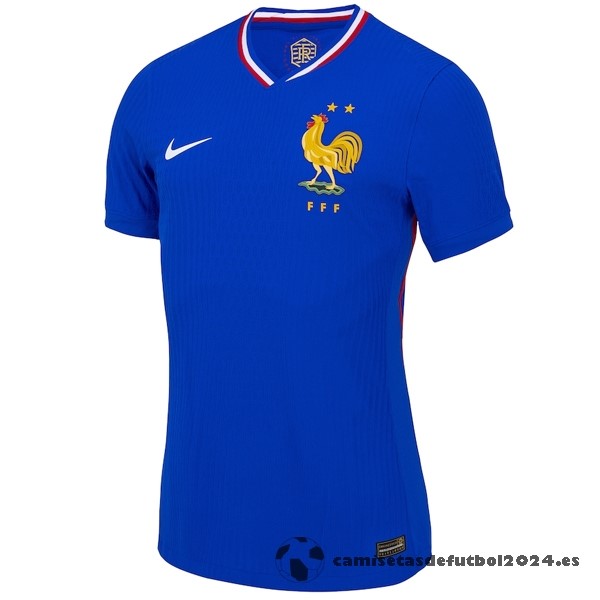 Casa Camiseta Mujer Francia 2024 Azul Venta Replicas