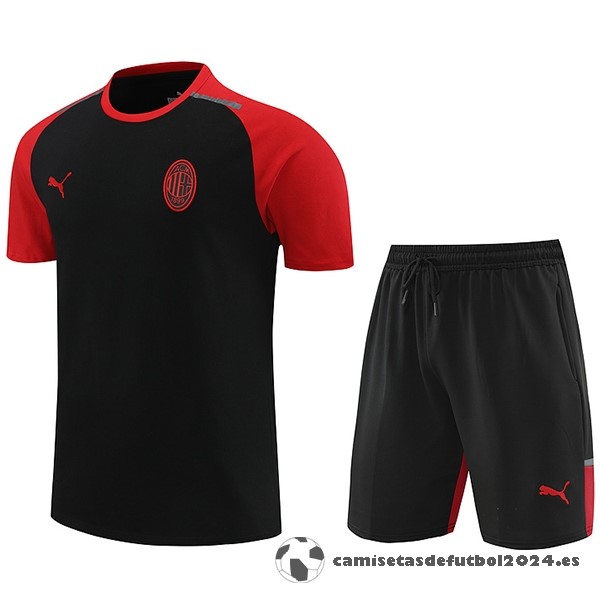 Entrenamiento Conjunto Completo AC Milan 2024 2025 Negro Rojo Venta Replicas
