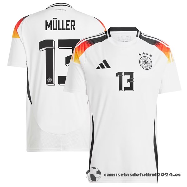 NO.13 Müller Tailandia Casa Camiseta Alemania 2024 Blanco Venta Replicas