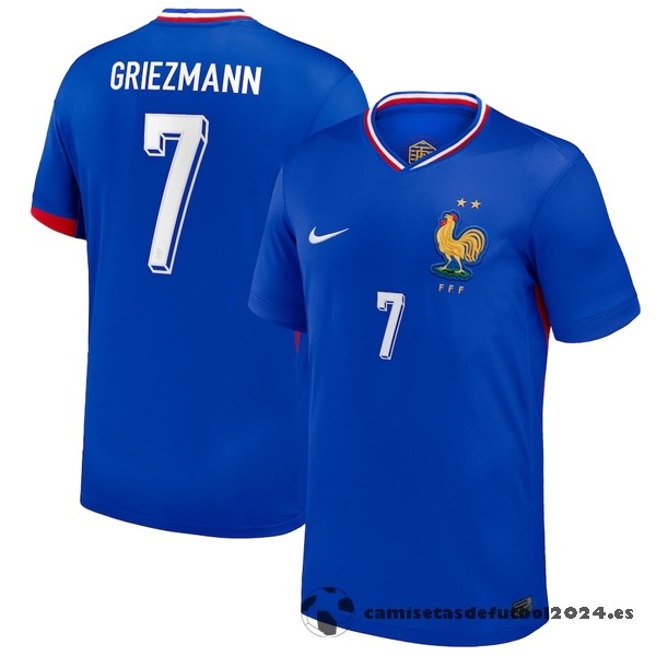 NO.7 Griezmann Tailandia Casa Camiseta Francia 2024 Azul Venta Replicas