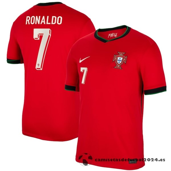 NO.7 Ronaldo Tailandia Casa Camiseta Portugal 2024 Rojo Venta Replicas