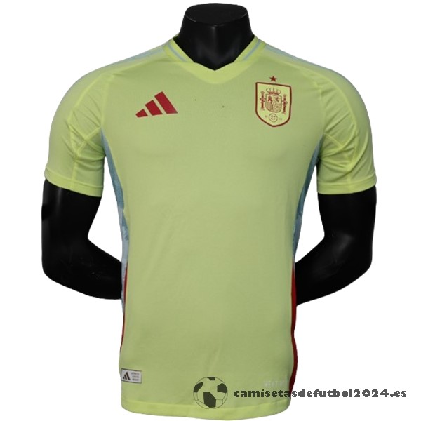 Segunda Jugadores Camiseta España 2024 Amarillo Venta Replicas
