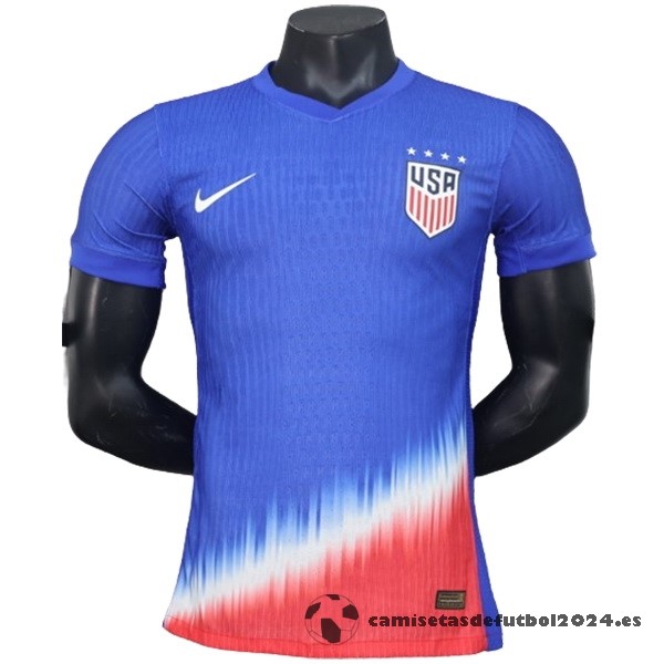 Segunda Jugadores Camiseta Estados Unidos 2024 Azul Venta Replicas