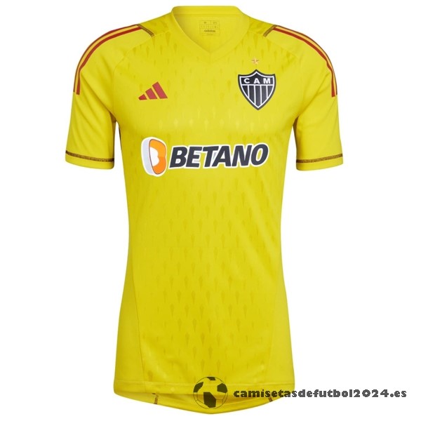 Tailandia Portero Camiseta Atlético Mineiro 2023 2024 Amarillo Venta Replicas