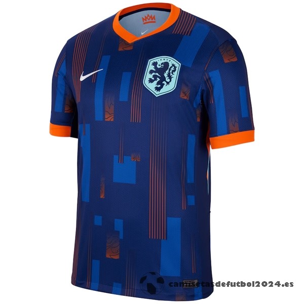 Tailandia Segunda Camiseta Países Bajos 2024 Azul Venta Replicas