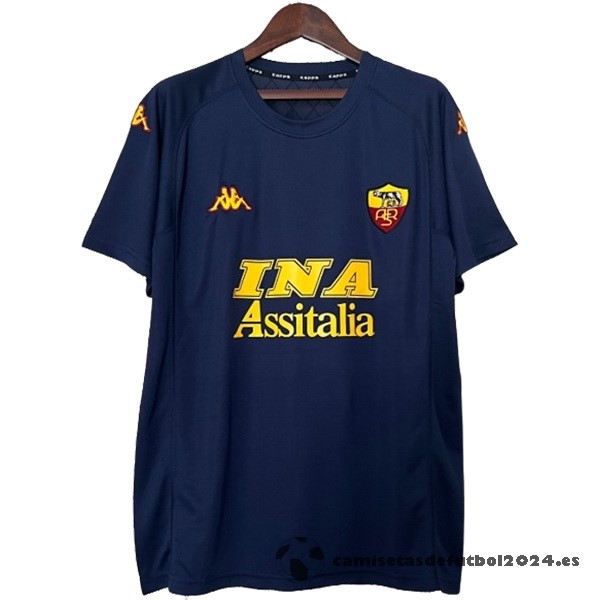 Tercera Camiseta As Roma Retro 2000 2001 Azul Venta Replicas