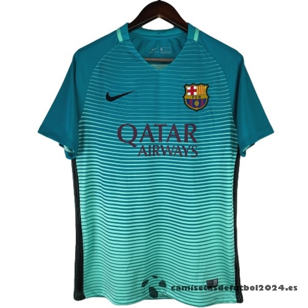 Tercera Camiseta Barcelona Retro 2016 2017 Verde Venta Replicas